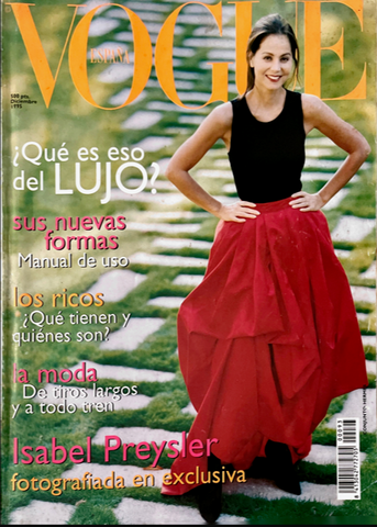 VOGUE Magazine Spain December 1995 ISABEL PREYSLER Tereza Maxova SIMONETTA GIANFELICI