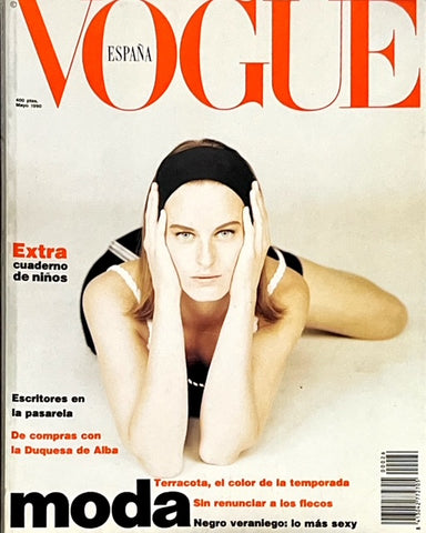 Paulina Porizkova VOGUE Magazine Spain May 1990 STEEVIE VAN DER VEEN Evangelista
