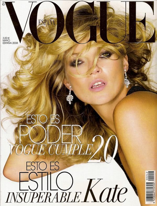 VOGUE Magazine Spain May 2008 KATE MOSS Kim Noorda DIANA DONDOE Milana Keller