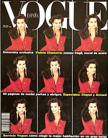 VOGUE Magazine Spain October 1990 IVELIN NOVET Susan Holmes LINDA EVANGELISTA Christy Turlington