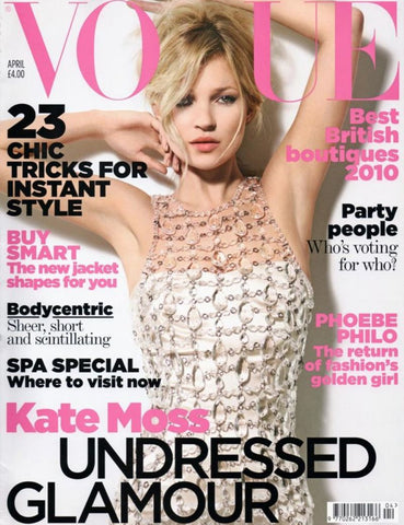 VOGUE Magazine UK April 2010 KATE MOSS Lara Stone CLEMENCE POESY Guinevere Van Seenus