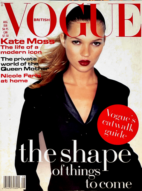 VOGUE Magazine UK August 1994 KATE MOSS by JUERGEN TELLER Amber Vallet
