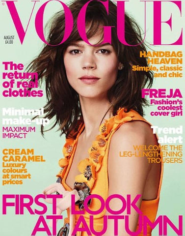 VOGUE Magazine UK August 2010 FREJA BEHA Karolina Kurkova KARLIE KLOSS Kate Moss
