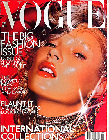 VOGUE Magazine UK September 2000 KATE MOSS Claudia Schiffer GISELE Collections