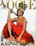 VOGUE Magazine UK December 2001 KATE MOSS Tasha Tilberg PAOLO ROVERSI Royal Family