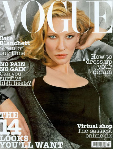 VOGUE Magazine UK February 2004 CATE BLANCHETT Daria Werbowy LIYA KEBEDE
