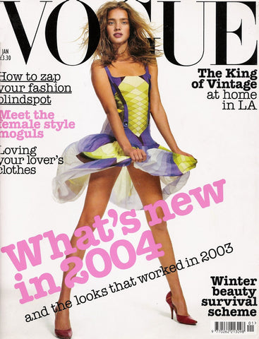 VOGUE Magazine UK January 2004 NATALIA VODIANOVA Karolina Kurkova LIBERTY ROSS