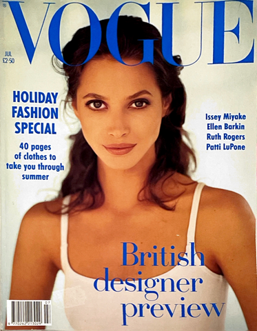 VOGUE Magazine UK July 1993 CHRISTY TURLINGTON Stephanie Seymour CLAUD