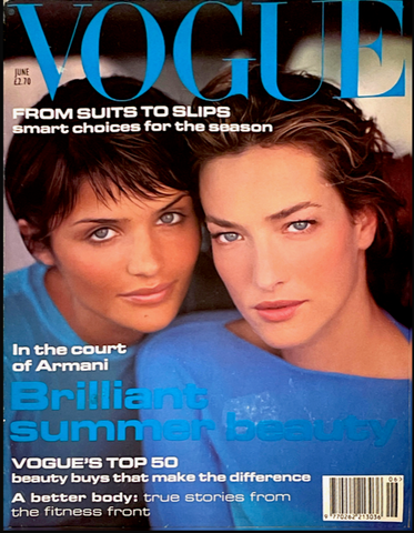 VOGUE Magazine UK June 1994 TATJANA PATITZ Helena Christensen KATE MOSS Karen Mulder