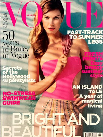 ANGELA LINDVALL Shalom Harlow VOGUE Magazine UK June 2010