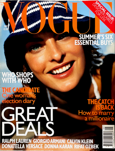 VOGUE Magazine UK May 1997 LINDA EVANGELISTA Kirsty Hume KYLIE BAX Mario Testino