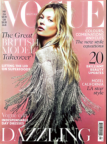 VOGUE Magazine UK May 2014 KATE MOSS Jean Campbell FREJA BEHA Jessica Brown Findlay
