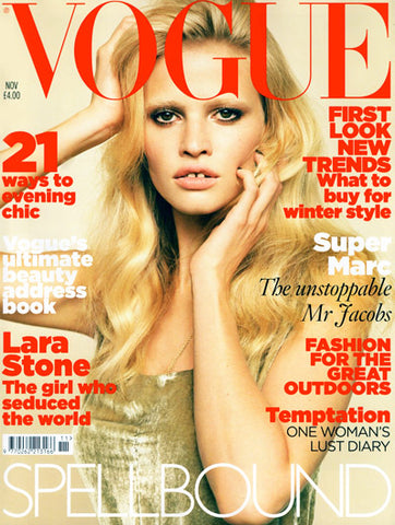VOGUE Magazine UK November 2010 LARA STONE Dree Hemingway JESSICA STAM