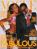 VOGUE Magazine UK October 2001 NAOMI CAMPBELL Kate Moss ANGELA LINDVALL Puff Diddy
