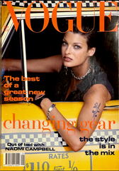 VOGUE Magazine UK September 1992 LINDA EVANGELISTA Eva