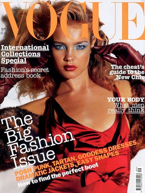 VOGUE Magazine UK September 2003 NATALIA VODIANOVA Bridget Hall DARIA WERBOWY - magazinecult