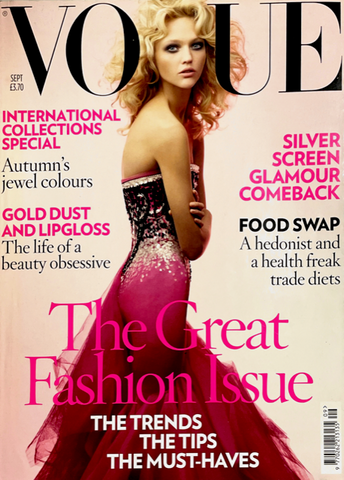 VOGUE Magazine UK September 2007 SASHA PIVOVAROVA Gemma Ward CORINNE DAY