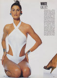 VOGUE Magazine US April 1986 MONIKA SCHNARRE Christy Turlington ESTELLE LEFEBURE