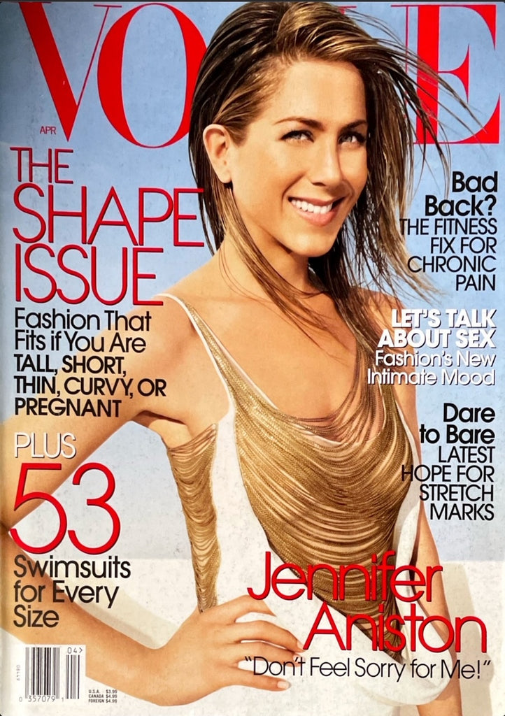 VOGUE US Magazine April 2006 JENNIFER ANISTON Karolina Kurkova PHARRELL WILLIAMS