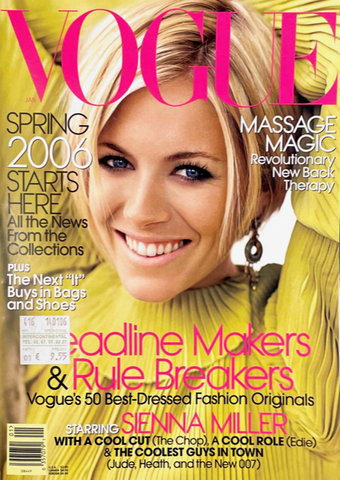 VOGUE Magazine US January 2006 SIENNA MILLER Sasha Pivovarova GEMMA WARD Lisa Cant