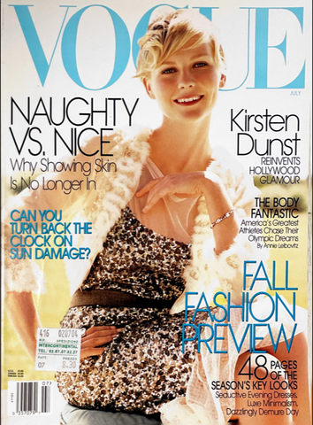 VOGUE Magazine US July 2004 KIRSTEN DUNST Natalia Vodianova LIYA KEBEDE Karen Elson