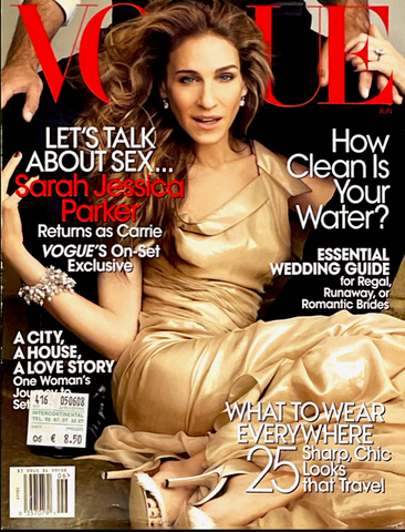 VOGUE Magazine US June 2008 SARAH JESSICA PARKER Daria Werbowy PIERCE BROSNAN