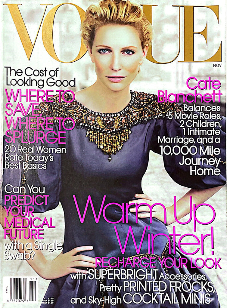 VOGUE Magazine US November 2006 CATE BLANCHETT Kate Moss BRUCE WEBER