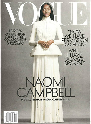 VOGUE Magazine US November 2020 NAOMI CAMPBELL Ugbad Abdi BELLA HADID
