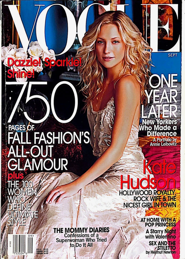 VOGUE Magazine US September 2002 KATE HUDSON Gisele Bundchen KAROLINA KURKOVA