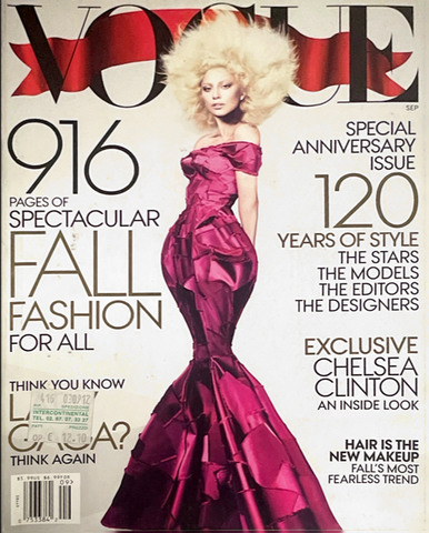 VOGUE September US 2012 ANNIVERSARY ISSUE LADY GAGA Karen Elson KARLIE KLOSS Natalia Vodianova