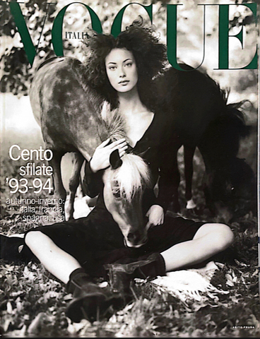 VOGUE Magazine Italia SHALOM HARLOW Dossier Sfilate PRET A PORTER July 1993