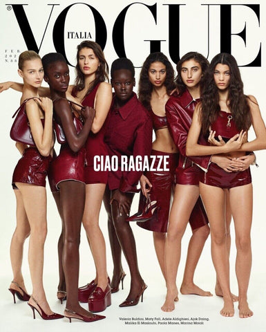 VOGUE Magazine Italia February 2024 MATY FALL Ajok Daing PAOLA MANES New