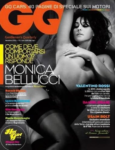 MONICA BELLUCCI GQ Magazine Italia 2008 Daniel Craig MEGAN FOX Lance Armstrong