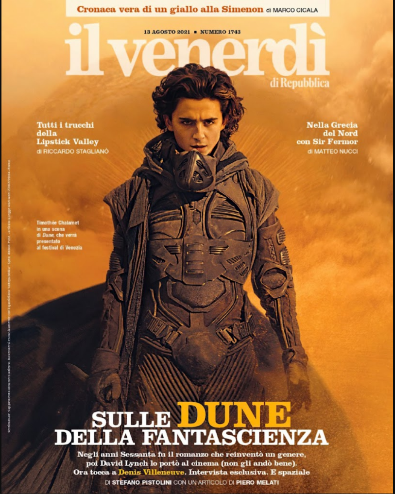 TIMOTHEE CHALAMET il venerdi magazine August 2021