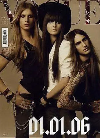 VOGUE Magazine Italia January 2006 Irina Lazareanu SASHA PIVOVAROVA Naomi Campbell