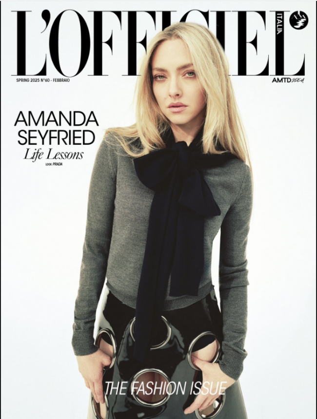 L'OFFICIEL Magazine Italia Spring 2025 AMANDA SEYFRIED Yoonmi Sun LENA HARDT New