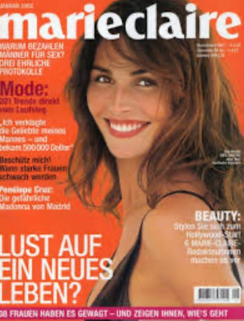 MARIE CLAIRE Magazine Germany January 2002 INES SASTRE