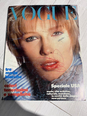 VOGUE Magazine Italia April 1985 RENATA VACKOVA Neith Hunter