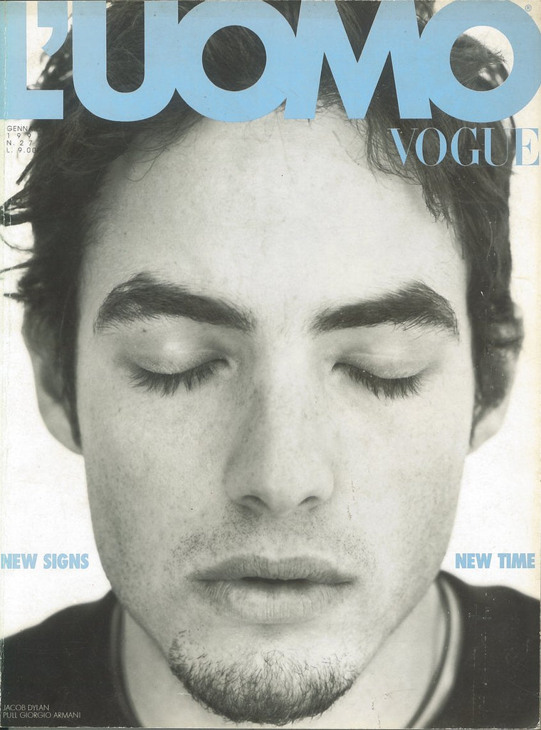 L'UOMO VOGUE Magazine January 1997 JACOB DYLAN Bruce Weber PAOLO ROVERSI