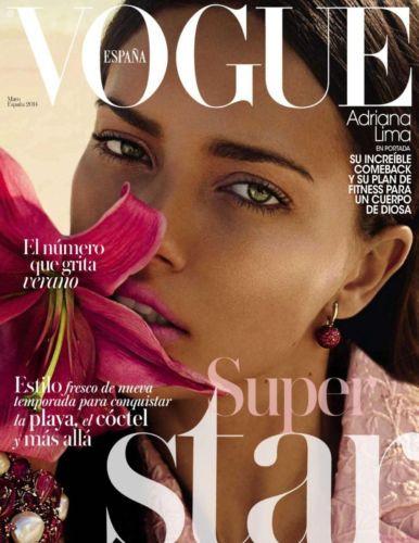 ADRIANA LIMA VOGUE Magazine Spain May 2014 Suki Waterhouse MARYNA LINCHUK
