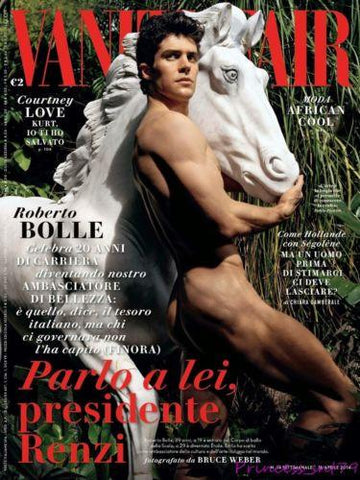 VANITY FAIR Italia Magazine April 2014 ROBERTO BOLLE nude by BRUCE WEBER