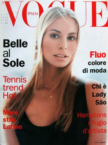 VOGUE Magazine Italia June 1994 NIKI TAYLOR Monica Bellucci AMBER VALLETTA Tatjana Patitz