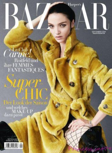 HARPER's Bazaar Germany Magazine September 2014 MARIACARLA BOSCONO Hanne Gaby TONI GARRN