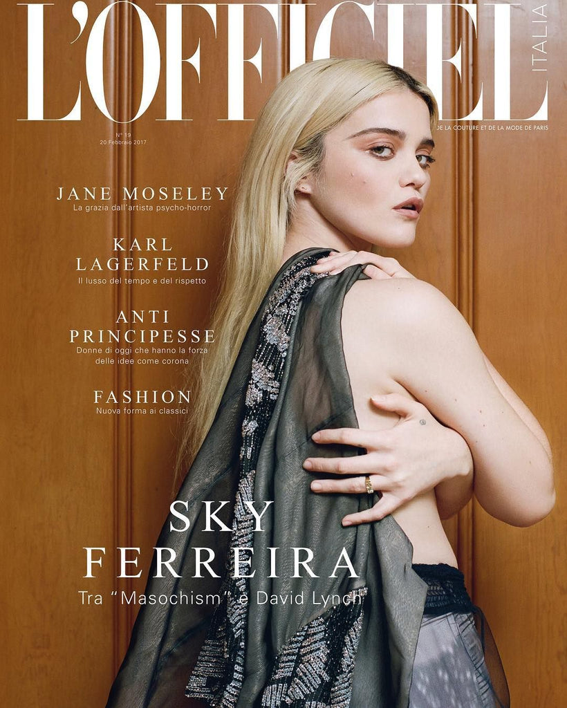 L'OFFICIEL Italia Magazine 2017 SKY FERREIRA Jane Moseley MATHILDE WARNIER