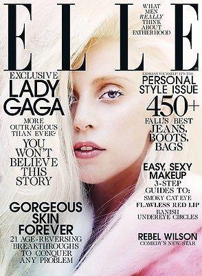 ELLE Magazine US October 2013 LADY GAGA Zen ATHENA WILSON Like New