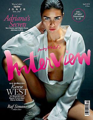 Interview Magazine Germany 2014 ADRIANA LIMA Anna Ewers LEXI BOLING Kanye West