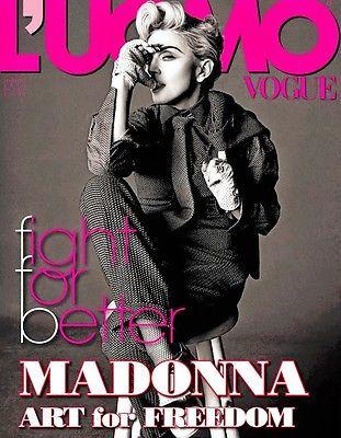 L' UOMO VOGUE Magazine May 2014 MADONNA