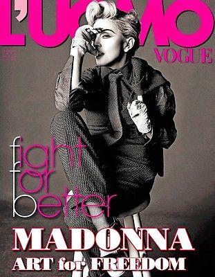 L' UOMO VOGUE Magazine May 2014 MADONNA