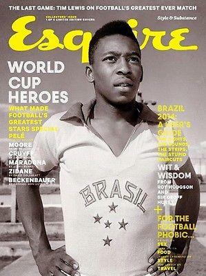 ESQUIRE Magazine 2014 Pelè JOHAN CRUYFF Bobby Moore DIEGO MARADONA Franz Beckembauer
