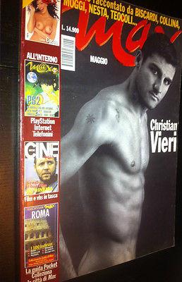 Max Magazine 2000 CHRISTIAN VIERI Bare Chest LUISA CORNA Russell Crowe